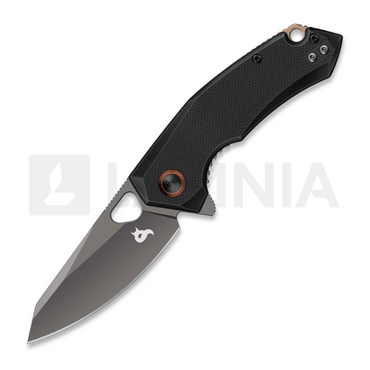 Складний ніж Black Fox The Corner - Grey Titanium Coating - G10, чорний
