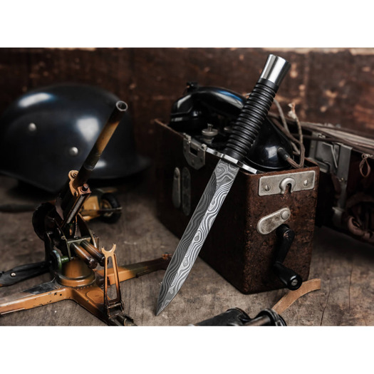 B&ouml;ker Germany Acht-Acht Flak Damast knife 121508DAM