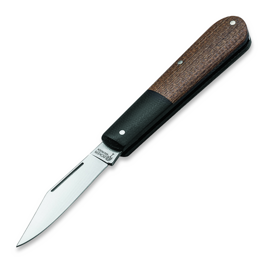 Böker Germany Barlow Integral Burlap Micarta Brown folding knife 110943