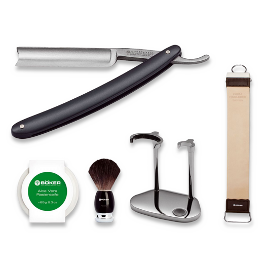 Böker Germany Classic Anthrazit 5/8" Spanish Head with Care Set 140210SET