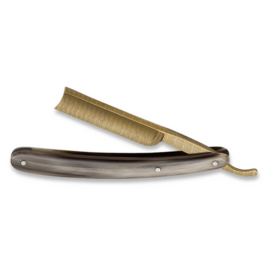 Böker Germany Damascus Gold Horn ravno britvica 140524DAM