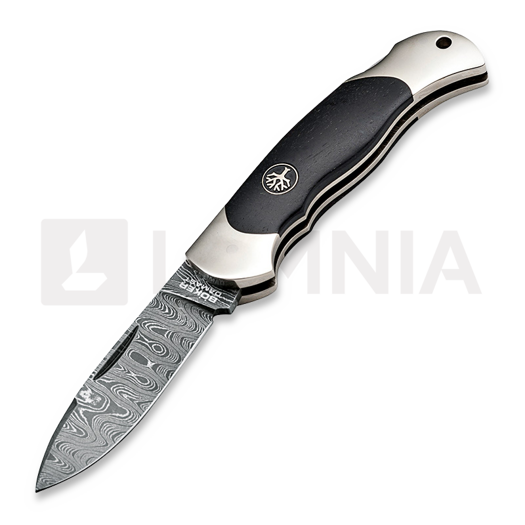 Navaja Böker Germany Junior Scout Spearpoint Stag Damascus 111930DAM