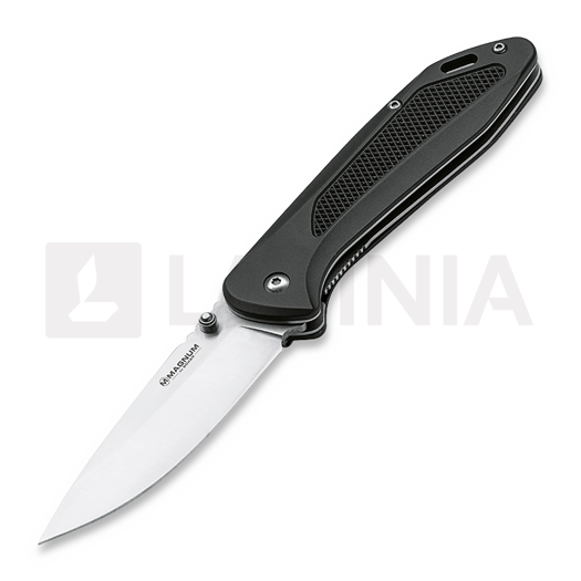 Magnum Advance Checkering Black folding knife 01RY302