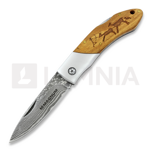 Coltello pieghevole Magnum Caveman Damascus 01RY818DAM