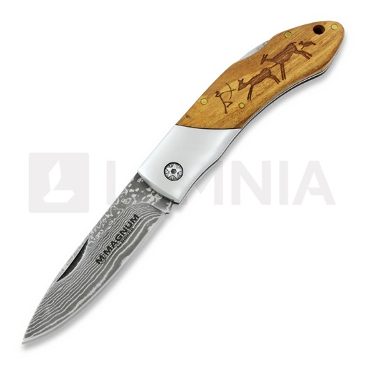 Magnum Caveman Damascus összecsukható kés 01RY818DAM