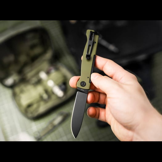 Böker Plus Atlas OD Green sulankstomas peilis 01BP0063
