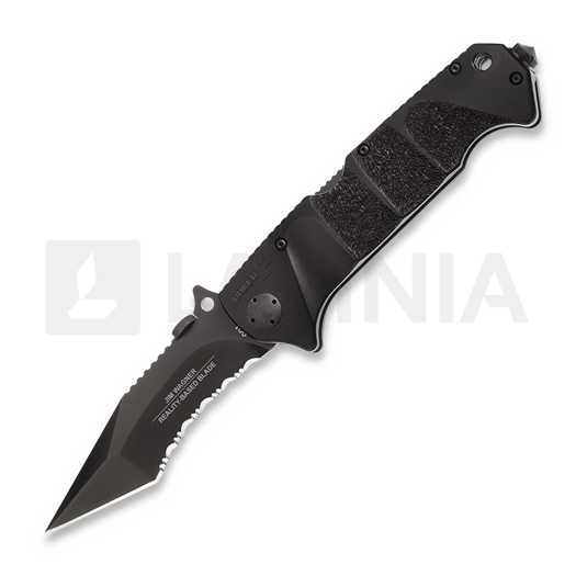 Nóż składany Böker Plus Jim Wagner Reality Based Blade, ząbkowane ostrze 01BO051