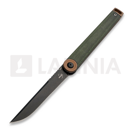 Böker Plus Kaizen Green Canvas Micarta kääntöveitsi 01BO391