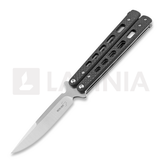 Böker Plus Large Balisong Carbon Fibre balisong, Lamnia Edition