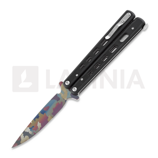 Coltello a farfalla Böker Plus Large G10 Balisong, camo blade 06EX012CM