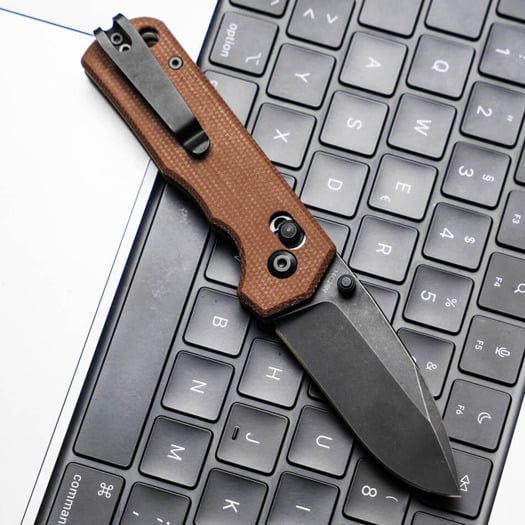 Nóż składany Böker Plus Rockstub Brown Micarta 2.0 01BP0051