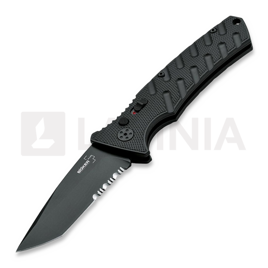 Coltello pieghevole Böker Plus Strike Tanto, dentatura lama 01BO401