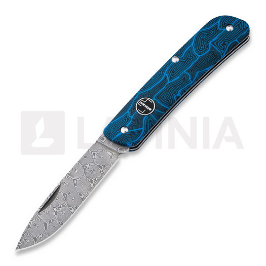 Böker Plus Tech Tool Blue Damast összecsukható kés 01BO559DAM