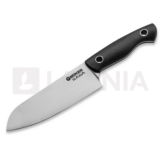 Chef´s knife Böker Germany Saga Santoku G10 Satin 131266