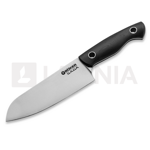Chef´s knife Böker Germany Saga Santoku G10 Satin 131266