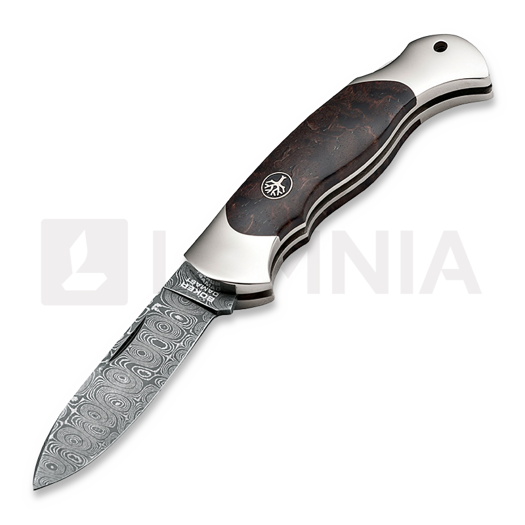 Nóż składany Böker Germany Scout Spearpoint Curly Birch Damascus 112202DAM