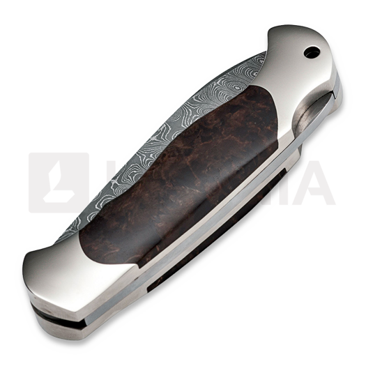 Böker Germany Scout Spearpoint Curly Birch Damascus sulankstomas peilis 112202DAM