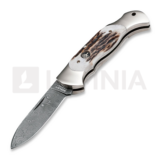 Liigendnuga Böker Germany Scout Spearpoint Stag Damascus 112201DAM