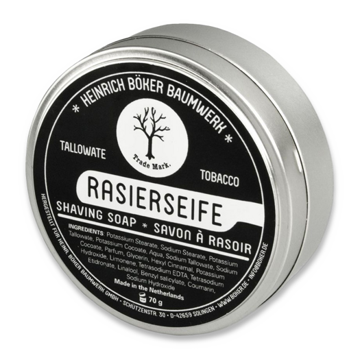 Böker Germany Shaving Soap Tallowate Tobacco 04BO178