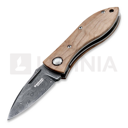 Böker Germany Thorn Damast Olive kääntöveitsi 113625DAM