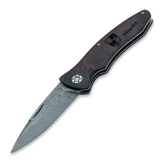 Nóż składany Böker Germany Tirpitz-Damascus Wood 42 110197DAM