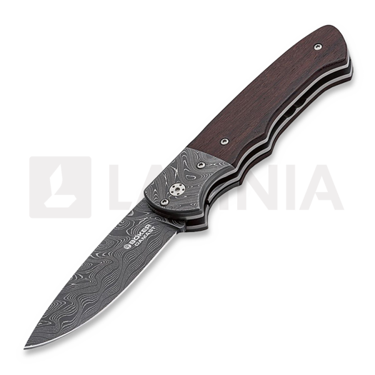 Böker Titan Hunter Wood Damascus 折叠刀 110170DAM