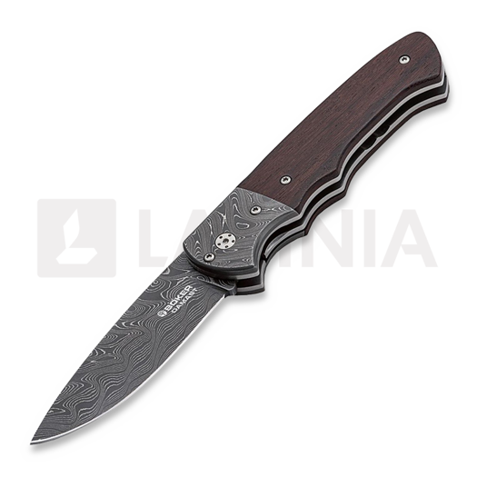 Navalha Böker Germany Titan Hunter Wood Damascus 110170DAM