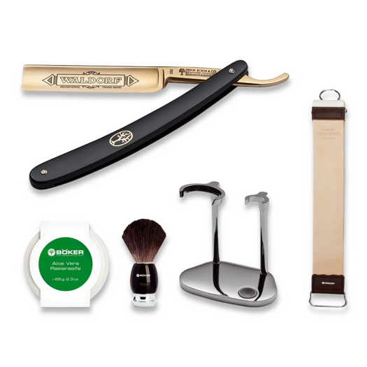 Böker Germany Waldorf 24 Carat Gold parranajosetti 140221SET