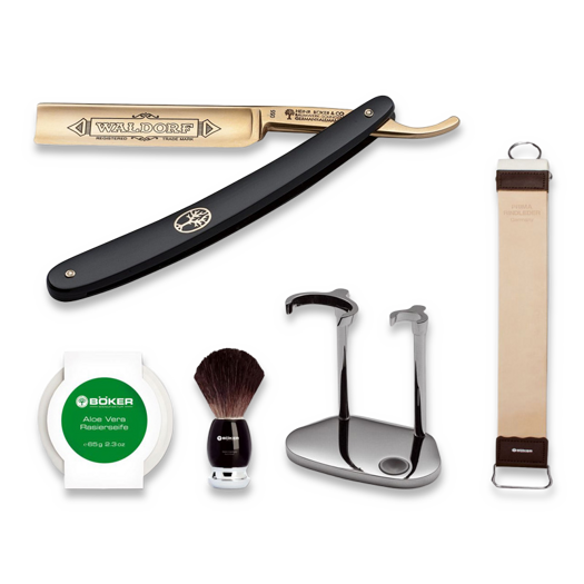 Böker Germany Waldorf 24 Carat Gold parranajosetti 140221SET