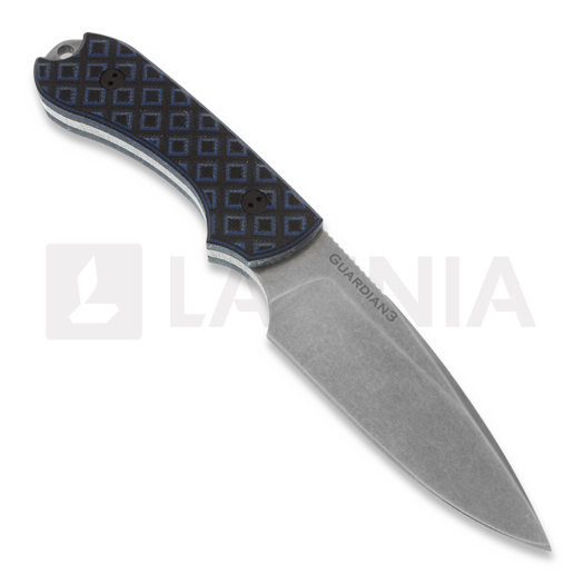 Bradford Knives Guardian 3 EDC Black/Blue G10 kniv