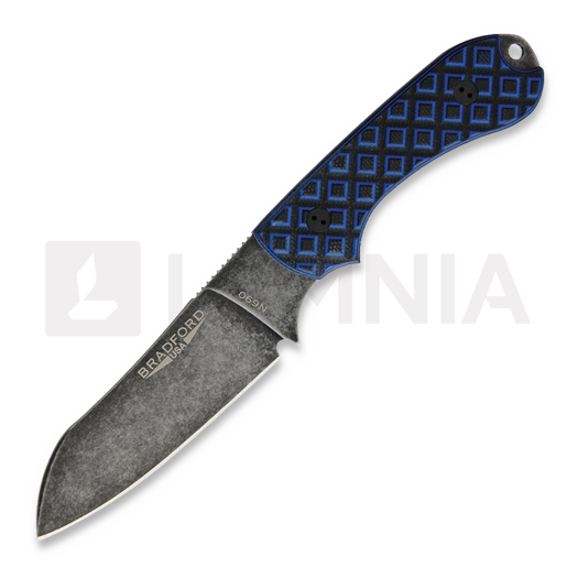 Bradford Knives Guardian 3 Sheepsfoot BlackBlue G10, Nimbus finish