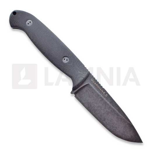 Bradford Knives Guardian 4.5 3D Black Micarta, Nimbus finish