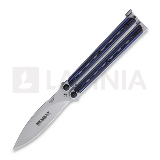 Balisong Bradley Kimura Butterfly G10, black/blue