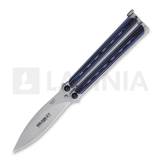 Nož motýlek Bradley Kimura Butterfly G10, black/blue