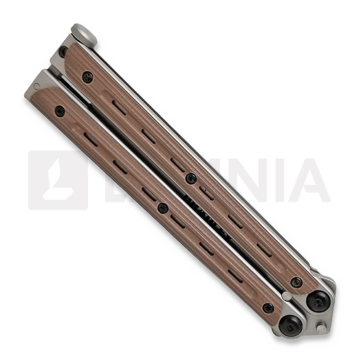 Nož motýlek Bradley Kimura Butterfly G10, coyote