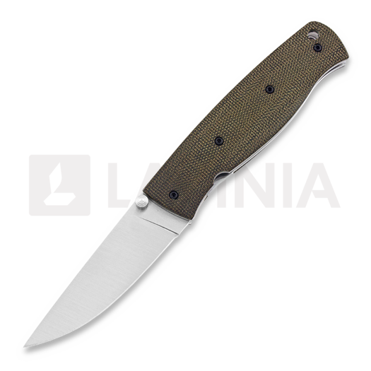 Nóż składany Brisa Birk 75, CPM S30V, green micarta