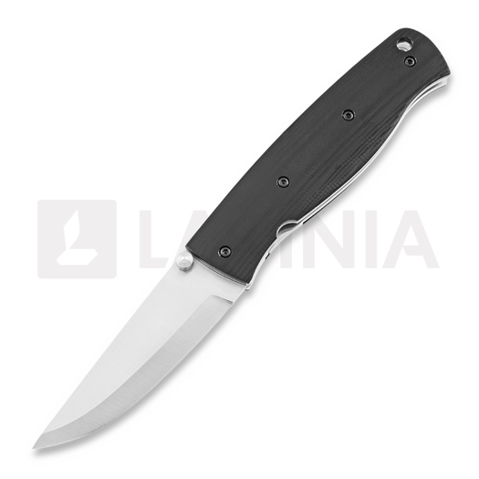 Nóż składany Brisa Birk 75, D2 Scandi, black G10