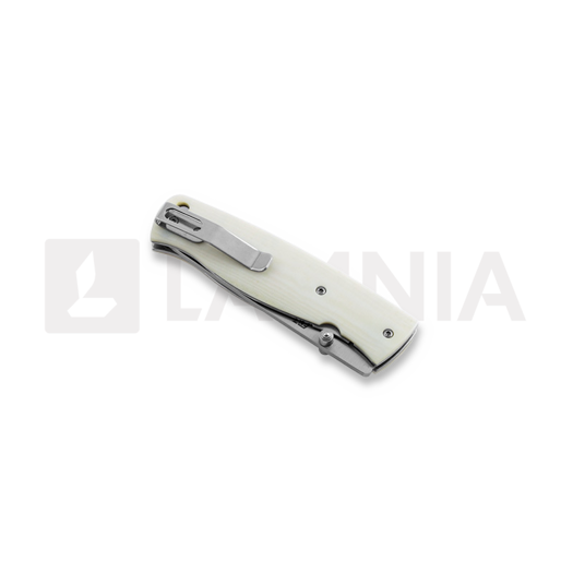 Brisa Birk 75 sulankstomas peilis, D2 Scandi, ivory micarta