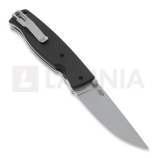 Nóż składany Brisa Birk 75F, S30V Flat Ground, carbon fiber