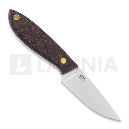 Brisa Bobtail 80 kniv, bison micarta, flat