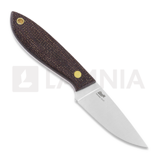 Brisa Bobtail 80 peilis, bison micarta, flat