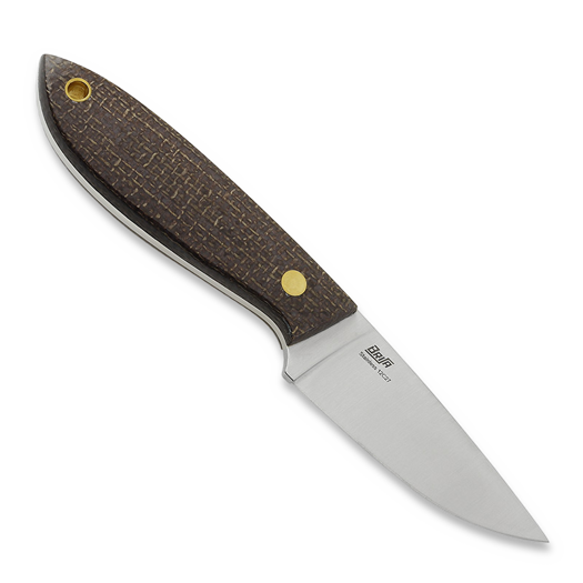 Brisa Bobtail 80 peilis, bison micarta, flat, kydex
