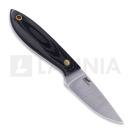 Brisa Bobtail 80 Kydex kniv, black micarta