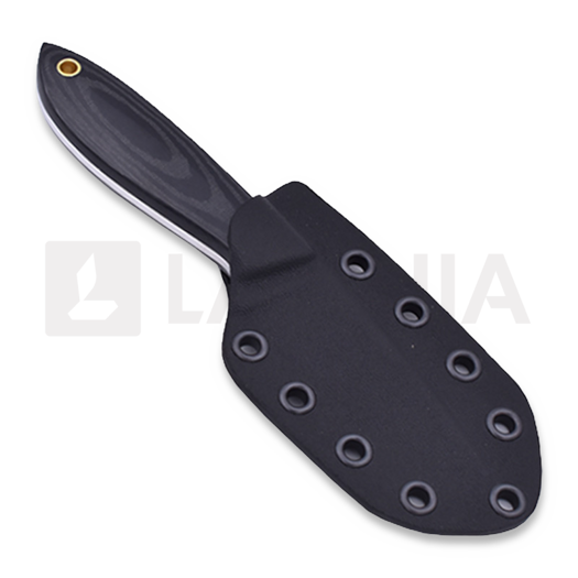 Brisa Bobtail 80 Kydex kniv, black micarta