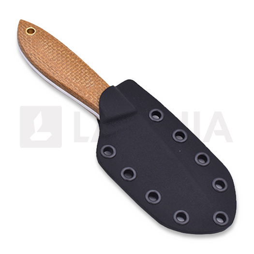 Brisa Bobtail 80 Kydex peilis, mustard micarta