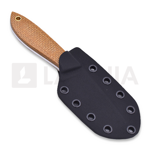 Brisa Bobtail 80 Kydex peilis, mustard micarta