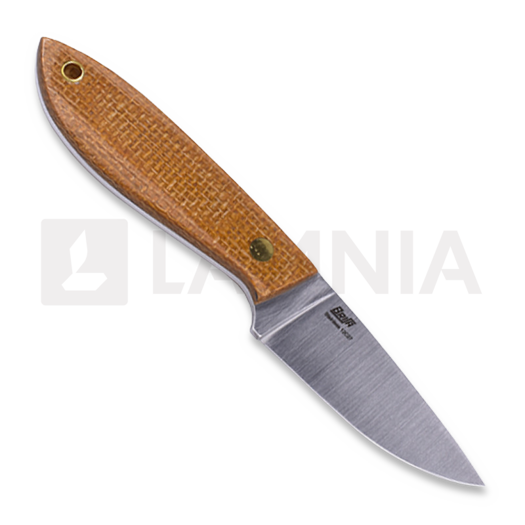 Brisa Bobtail 80 Multicarry kniv, mustard micarta