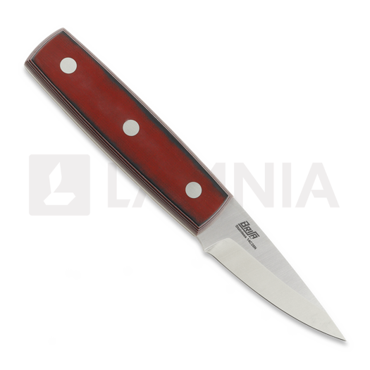 Brisa Crafter 70,red knife, black and white micarta