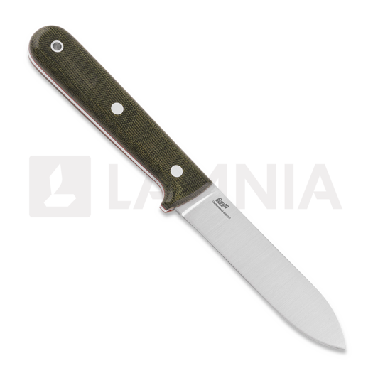 Brisa Kephart 115 peilis, green micarta, firesteel