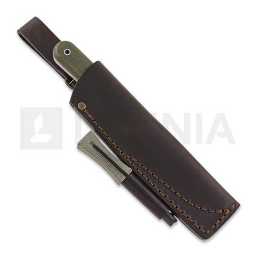 Brisa Kephart 115 peilis, green micarta, firesteel